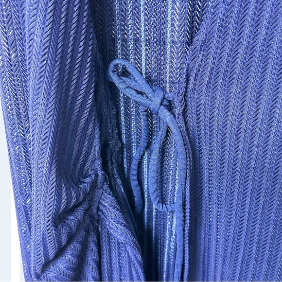 420 - BATHING SUIT COVER UP NAVY BLUE - Picture 9 of 16